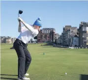  ?? ?? Iconic Rory Franssen on the 18th at St Andrews