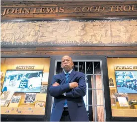  ?? AP ?? Seventeen-term Democratic congressma­n John Lewis has dedicated his life to fighting for equal rights.