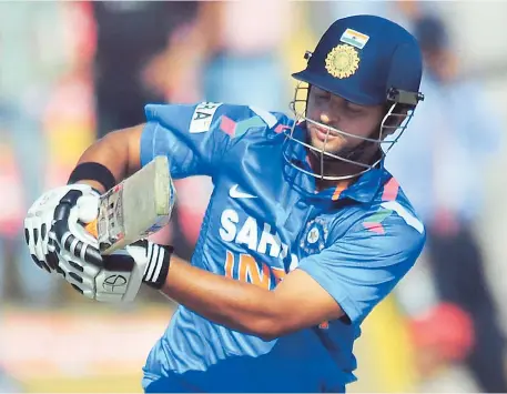  ??  ?? Short ball is Raina’s problem, but he has the ability. It’s about changing the mindset