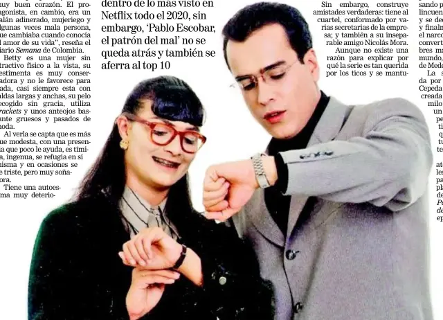  ?? FOTO: ARCHIVO. ?? ‘Yo soy Betty, la fea’ se estrenó en 1999 y su último capítulo se trasmitió en el 2001.