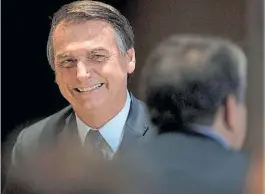  ?? AFP ?? Feliz. Jair Bolsonaro en un hotel en Río de Janeiro, el jueves.