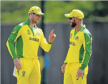 ?? Picture GETTY IMAGES/HARRY TRUMP ?? KINGPINS: Steve Smith and David Warner are key batsmen in Australia’s top order when they open their World Cup campaign against Afghanista­n in Bristol on Saturday.