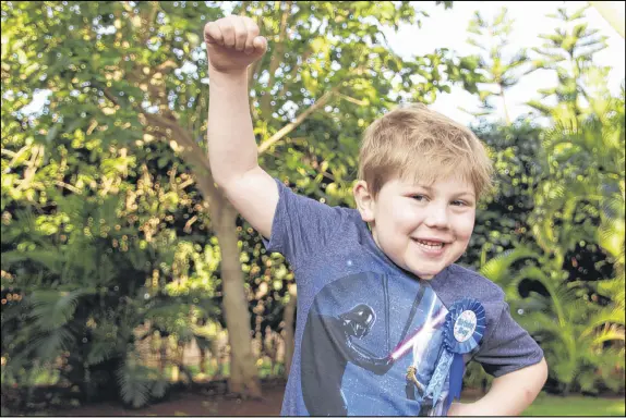  ?? Lucky Bud via CP ?? Six-year-old backwards. Levi Budd of Victoria has become a bit of a sensation for coining the word levidrome to define a word that creates another word when written