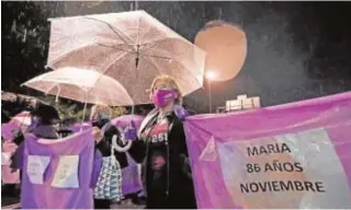  ?? VALERIO MERINO ?? Manifestac­ión de repulsa por la violencia sexista en noviembre