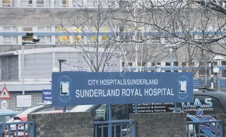  ??  ?? Despite a strain on services, the occupancy of Sunderland hospital beds – including at Sunderland Royal Hospital – has stayed within the safe level.