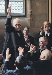  ?? FOCUS FEATURES ?? Gary Oldman resurrects the abundant character of Winston Churchill in Darkest Hour, a film that affirms the importance of having elegant leadership at a time in world history when it was needed most.