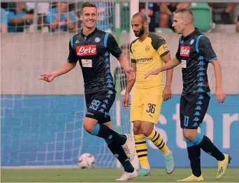  ?? IPP ?? Arek Milik, 24 anni, attaccante polacco alla terza stagione nel Napoli: ha segnato il gol dell’1-0