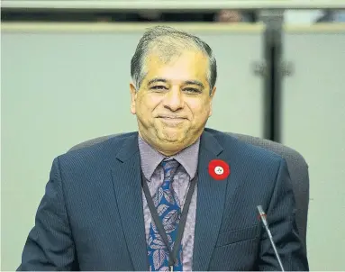  ?? SEAN KILPATRICK THE CANADIAN PRESS ?? Anil Arora, head of Statistics Canada, halted the data order, delivered to banks, to hand over personal financial informatio­n.