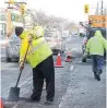  ??  ?? While much of Toronto is unable to work, thousands of front-line municipal workers are still on the job every day.