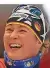  ?? FOTO: STACHE/AFP ?? Claudia Pechstein strahlte nach ihrem guten Rennen über 5000 Meter.