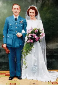 ??  ?? ●» In uniform on his marriage to Marianne in 1949
