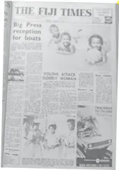  ?? Picture: FILE ?? The Fiji Times front page on Friday, January 2, 1970.