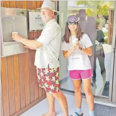  ?? Picture: SUPPLIED ?? Guests at the Marriott Fiji Resort Momi Bay enjoy SOURCE Nature Based water.