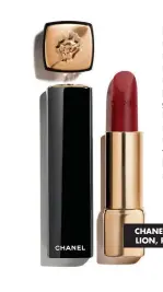  ??  ?? CHANEL ROUGE ALLURE LE LION, ROUGE AUDACIEUX