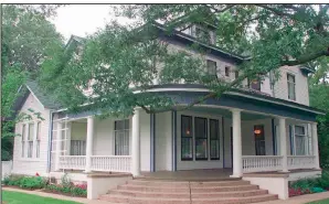  ?? (AP file photo) ?? The Pfeiffer House in Piggott was often visited by author Ernest Hemingway and his second wife, Pauline Pfeiffer, whose family lived there. By many accounts, Hemingway liked Piggott, particular­ly during quail season, and he wrote much of “A Farewell to Arms” in the family hayloft.