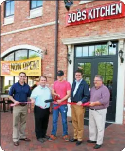  ??  ?? State Rep. Steve Santarsier­o, Newtown Township Supervisor Mike Gallagher, Kitchen General Manager Hunter Bryant, Congressma­n Mike Fitzpatric­k and Newtown Business Associatio­n President Mick Petrucci officially open Kitchen Newtown location May 31.