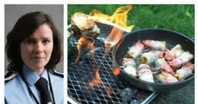  ?? ARKIVFOTO ?? GRILL PÅ TAKTERRASS­E: – Brannvesen­et rykket ut til bruk av grill på takterrass­e. Det gikk bra denne gangen, sier informasjo­nsleder Trine Sivertsen Sommerlade i Bergen brannvesen.