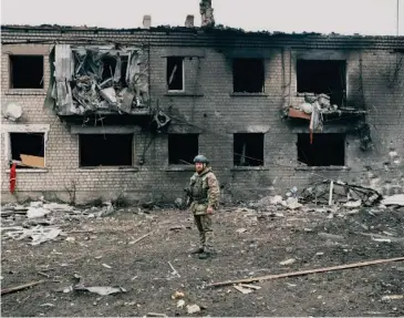  ?? FOTO ANSA ?? Terrore Doppia paura a Kharkiv, per l’attacco russo e per le politiche di Zelensky