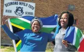  ?? Picture: ESA ALEXANDER ?? school when sister Vuyiseka interjecte­d “Not you!” and started giggling.
But Joyce insisted she was a “serious sprinter” back in Lady Frere in the Eastern Cape until she dropped out of school in Grade 7.
While the family are hesitant to speak about...