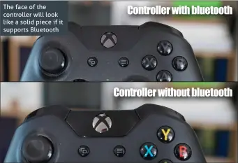  ??  ?? The face of the controller will look like a solid piece if it supports Bluetooth