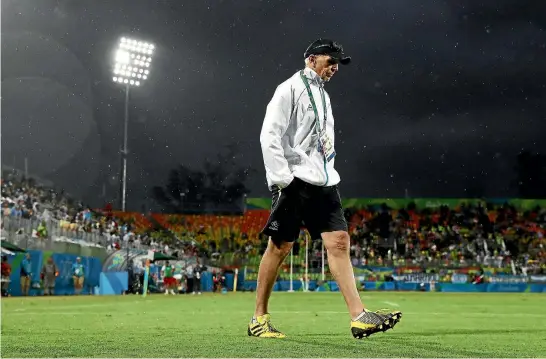  ?? PHOTO: GETTY IMAGES ?? Gordon Tietjens said the loss of Sonny Bill Williams and Joe Webber with injury in the first pool game against Japan was a major blow to his team’s chances in Rio.