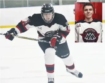  ?? - Collaborat­ion spéciale: Normand A. Léger ?? Malgré ses 15 ans, Yannick Bastarache est déjà un élément important des Flyers midget AAA de Moncton.