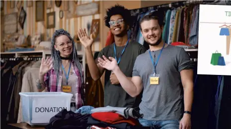  ?? ?? Volunteers say charity shops are thriving as a squeeze is put on people’s budget (photo: Adobe)