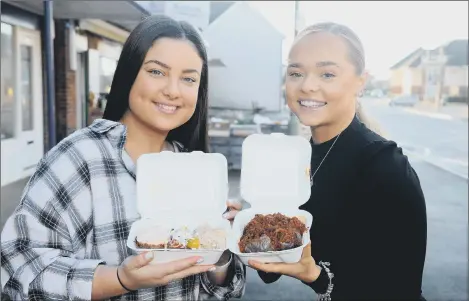  ??  ?? DELICIOUS (l-r) Ellie Langton (22) and Maddison Kimber (22) from Jacket Required