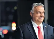  ??  ?? Hungary’s Prime Minister Viktor Orbán, pictured leaving a summit at the EU Council building in Brussels last week, is understood to be keen to push his message abroad