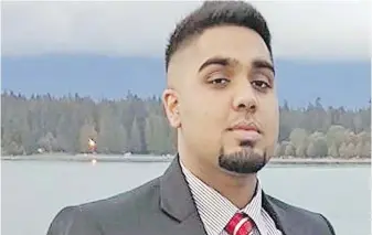  ?? VIA FACE BOOK ?? Jagvir Malhi has been identified by friends as the victim of a fatal shooting in Abbotsford, raising the gang-violence death toll to five in the past six weeks.