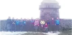  ??  ?? Northern Ireland Young Walkers At Slieve Commedagh on New Year’s Eve