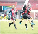  ?? ?? El Cúcuta Deportivo femenino va por su tercera victoria de local en la Liga.
