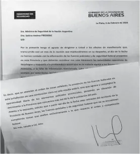  ??  ?? Texto. Facsímil de la carta que Berni le envió a Frederic el miércoles 5.