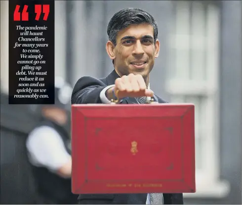  ?? PICTURE: VICTORIA JONES/PA ?? BALANCING THE BOOKS: Chancellor Rishi Sunak is due to deliver his Budget today which will hopefully set the nation on the path to a post-Covid recovery.