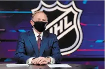  ?? MIKE STOBE GETTY IMAGES FILE PHOTO ?? While NHL commission­er Gary Bettman, pictured, and friends sing their version of “High Hopes,” it seems unrealisti­c to begin the season on New Year’s Day as the coronaviru­s pandemic grows around the world, says reporter Sam Carchidi.