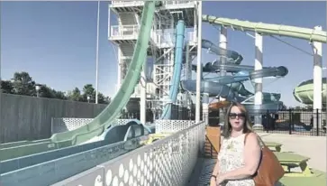  ?? Robin Abcarian Los Angeles Times ?? LINDA SMITH, Dublin’s assistant city manager, at the city’s new water park. Two years ago, at the height of the drought, the city in the East Bay Area met with sharp criticism for its decision to build the park.