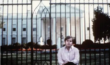  ?? Photograph: AFP/Getty Images ?? John Hinckley in front of the White House in March 1981.