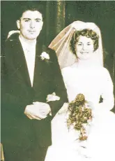 ??  ?? His greatest supporter: John Hume and his wife, Pat, on their wedding day in 1960