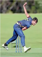  ??  ?? Jacob Duffy took career-best figures of 7-89 for Otago on day two of their Plunket Shield match against Wellington.