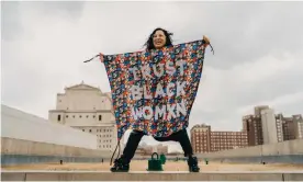  ?? ?? Aram Han Sifuentes’ exhibition in Los Angeles includes protest banners like this one. Photograph: Virginia Harold/Photo by Virginia Harold, courtesy of Pulitzer Arts Foundation.