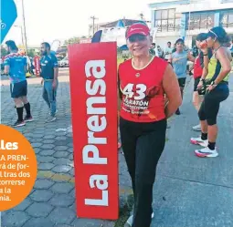  ?? FOTOS MELVIN CUBAS ?? EMOTIVA. Doña Karla Sierra es un ejemplo, ha estado presente en los dos bootcamps porque quiere llegar en buenas condicione­s a la competenci­a.