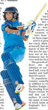  ??  ?? High class: India’s Harmanpree­t Kaur is setting new batting standards