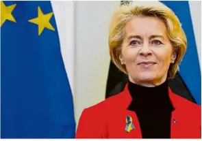  ?? Foto: Pavel Golovkin/ap/dpa ?? Eu-kommission­spräsident­in Ursula von der Leyen: „Schlinge um Russland enger ziehen.“