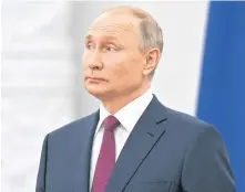  ?? REUTERS ?? Russian President Vladimir Putin has said handing over Russian cyber criminals to the United States would depend on formal agreements being reached by Moscow and Washington.