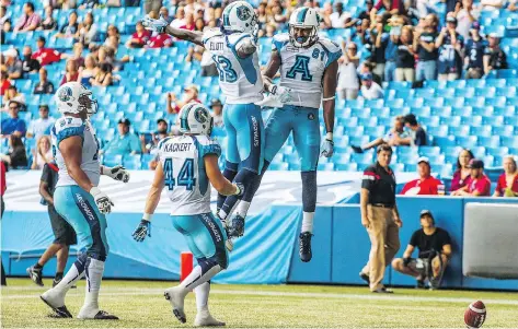  ?? MARK BLINCH/THE CANADIAN PRESS ?? Empty seats at the Rogers Centre were more the norm than the exception for the Toronto Argonauts in the 2015 season. The team is hoping a move to BMO Field and a strong marketing strategy will restore interest in the franchise.