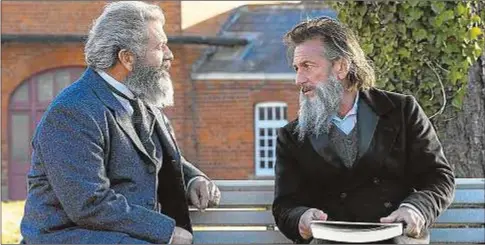  ?? ABC ?? Mel Gibson y Sean Penn en un fotograma de Entre la razón y la locura