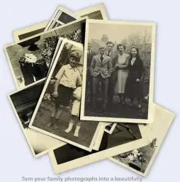  ??  ?? Turn your family photograph­s into a beautifull­y presented timeline to share