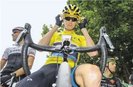  ?? BILD: SN/GEPA/VEREECKEN ?? Der Brite Christophe­r Froome ist der große Gewinner der ersten Tour-Woche.