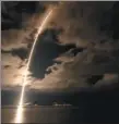  ?? AFP ?? This picture issued by NASA shows the launch of the rocket with the Lucy spacecraft.