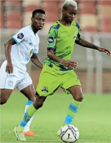  ?? /PHILIP MAETA/GALLO IMAGES ?? Katlego Otladisa of Marumo Gallants during their Premiershi­p match against Cape Town City at Peter Mokaba Stadium on October 29.